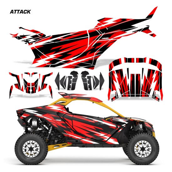 TEST AMR Racing Graphic Kit for the Can-Am Maverick R (2-Door) (2024+)